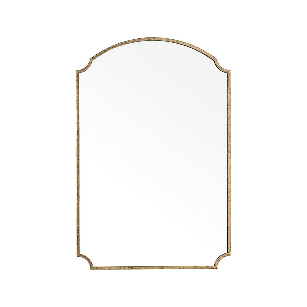 stunning gold-framed wall mirror