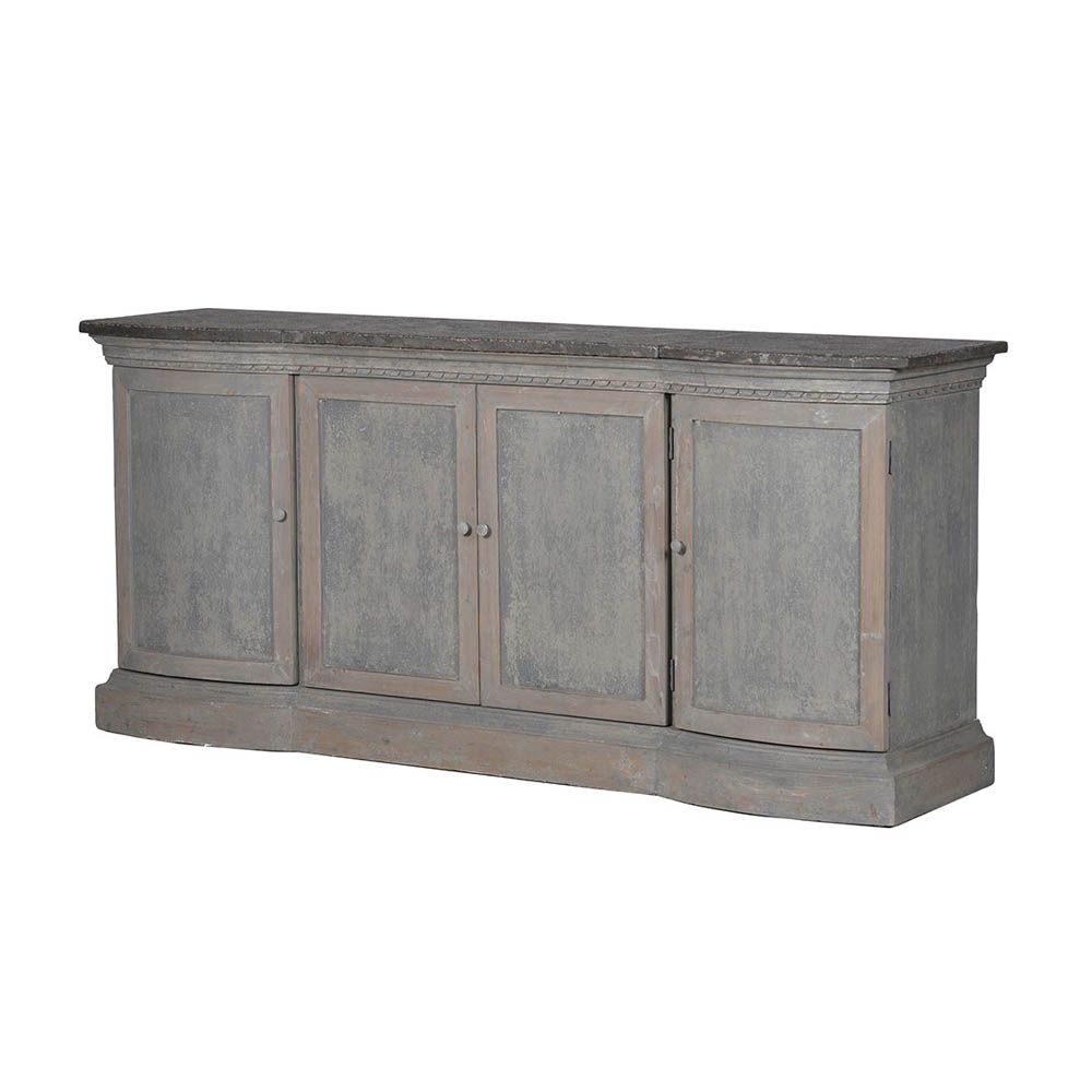 Shabby chic sideboard with striking stone top