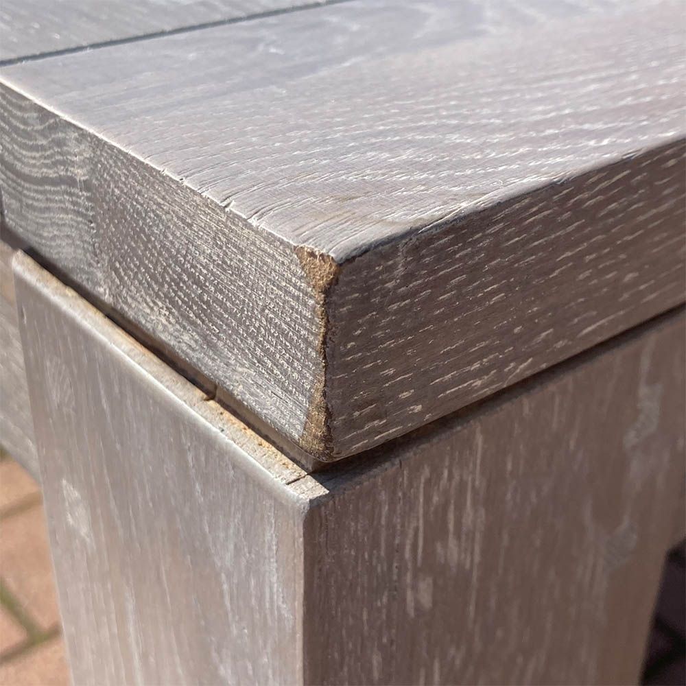 Sleek Hampstead dining table in a new grey finish