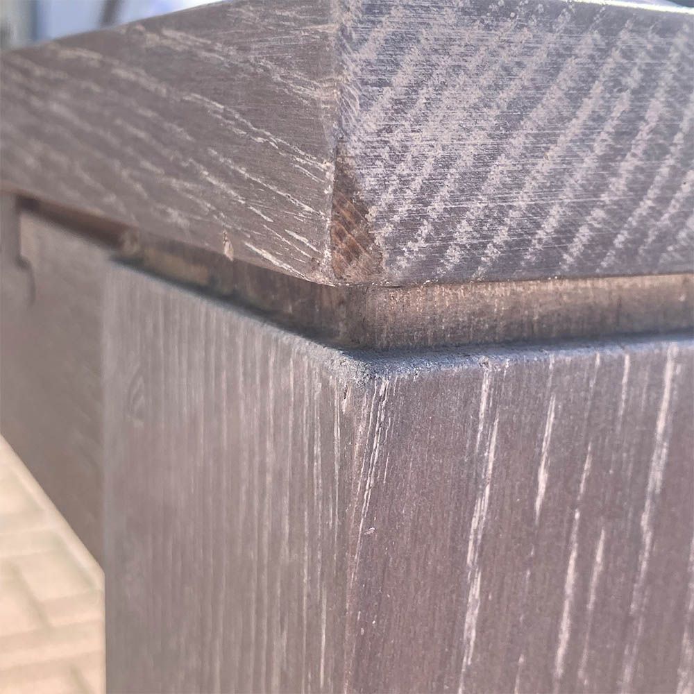 Sleek Hampstead dining table in a new grey finish
