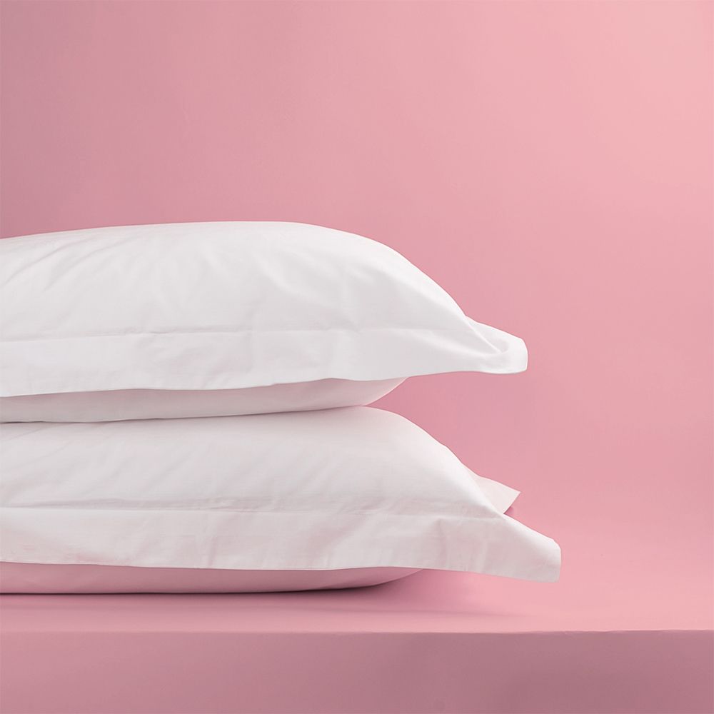 Luxury hotel soft and strong 400tc white oxford pillowcases