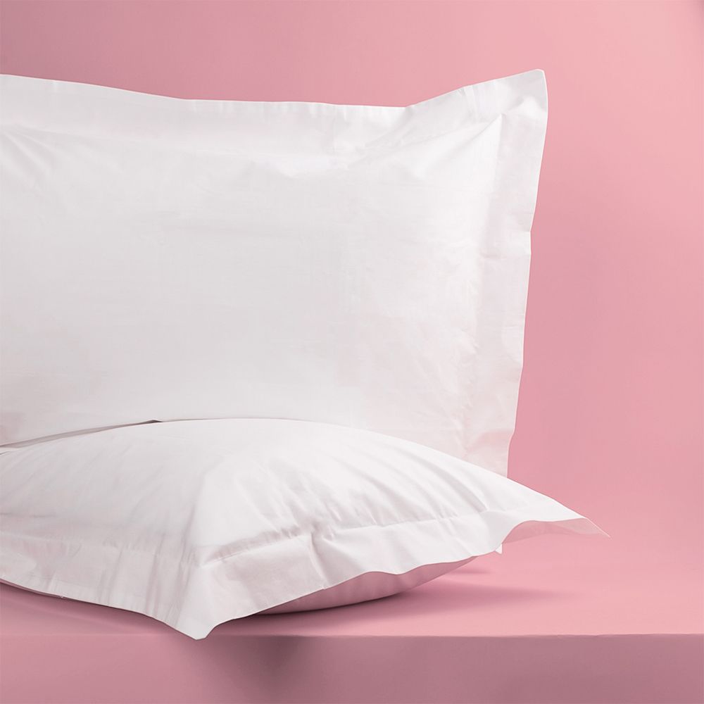 Luxury hotel soft and strong 400tc white oxford pillowcases