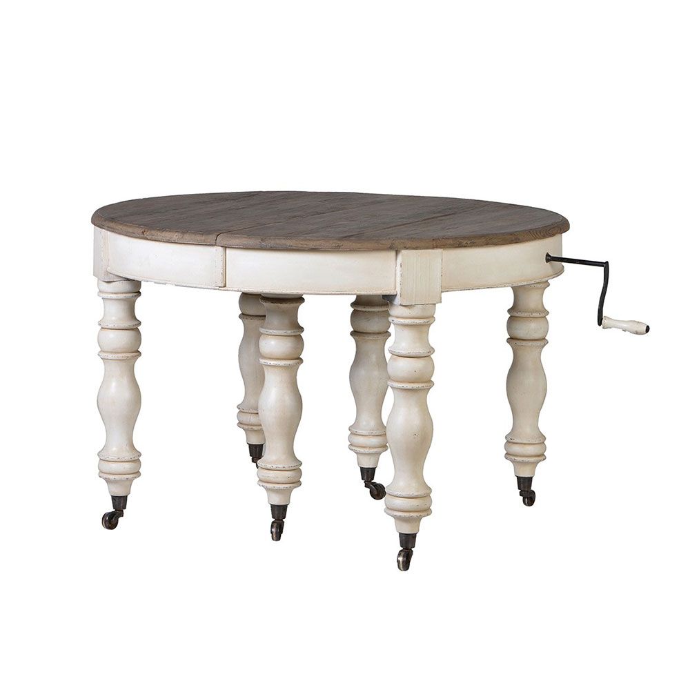 Gorgeously rustic extendable dining table