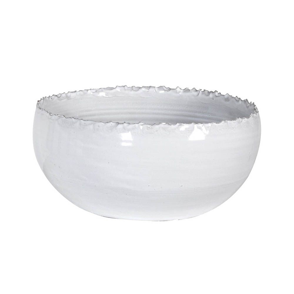 Stunning bowl with gently ruffled-effect edge