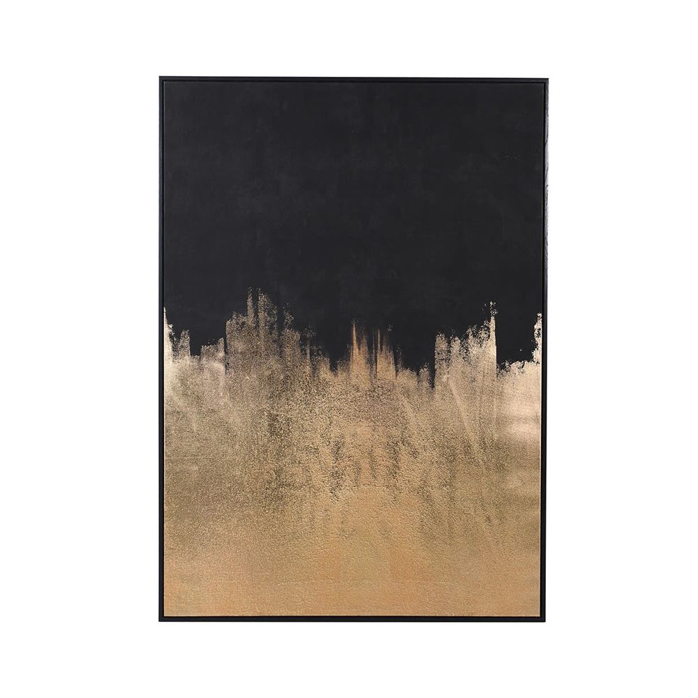 a fabulous bronze and black abstract art piece