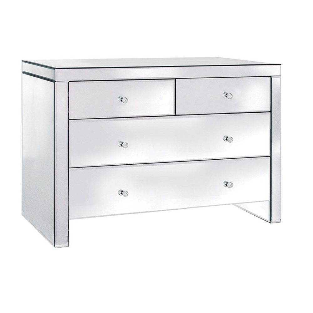 Sofia Plain Glass 2 Over 2 Chest