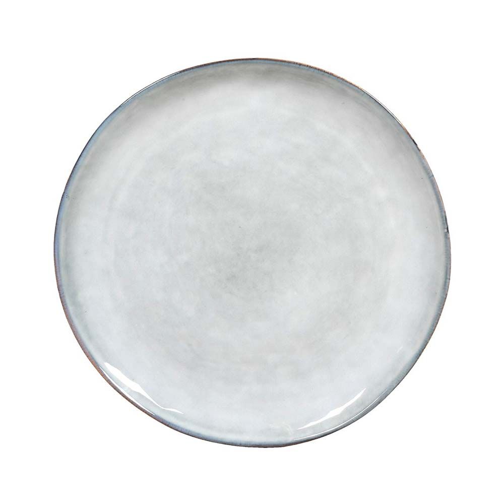 Set of 4 elegant plates with darkened rims