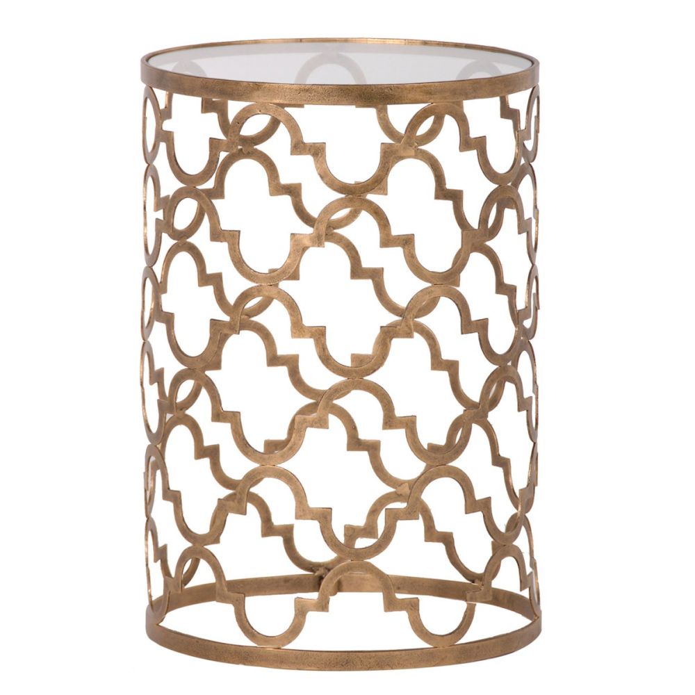 Antique gold cased side table
