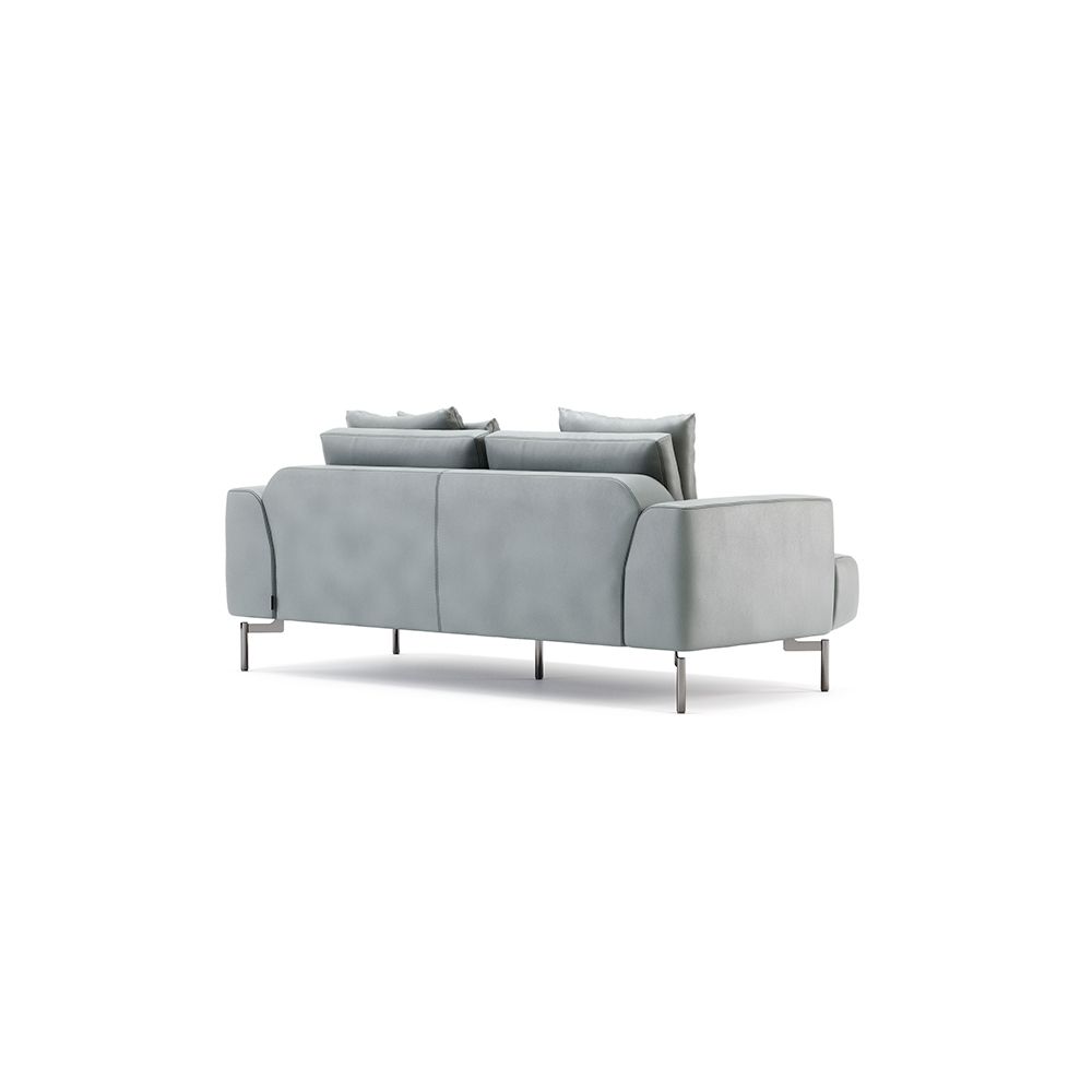 Luxury contemporary style 2 seater sofa with stainless steel legs
