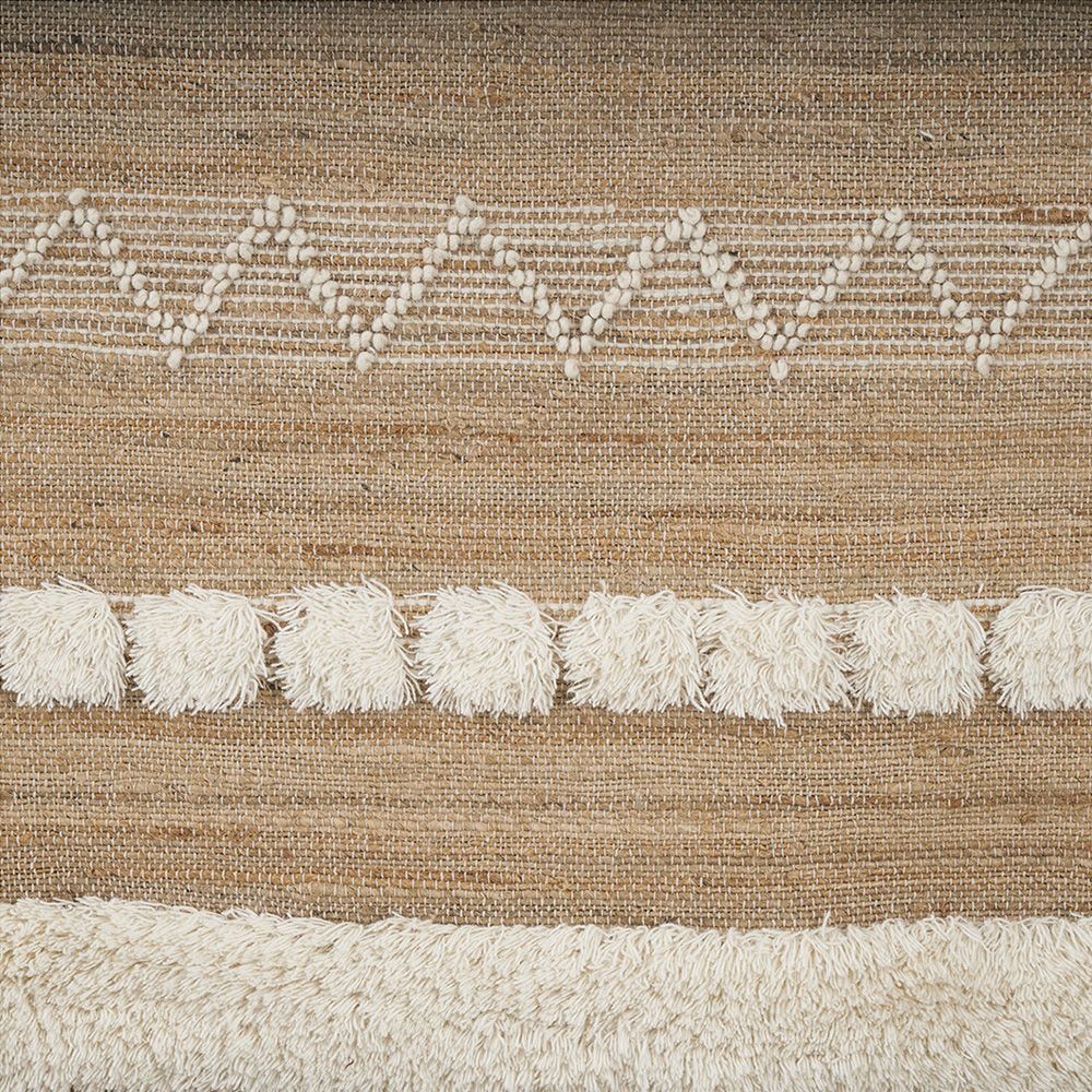 Gorgeous Scandinavian-inspired rug with cotton and wool details