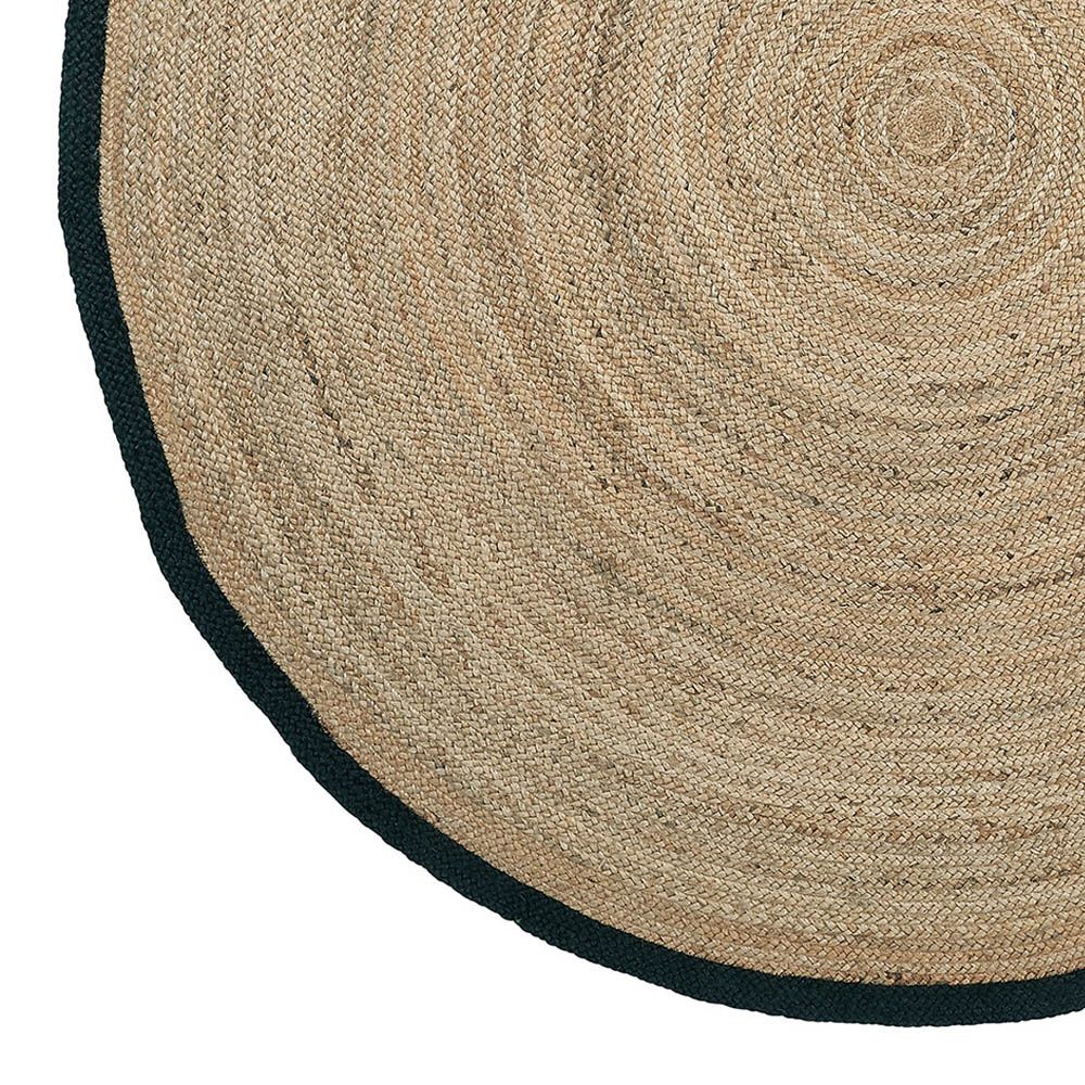 Lovely woven jute circular rug