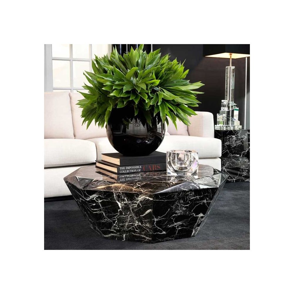 Eichholtz Diamond Coffee Table - Black Marble