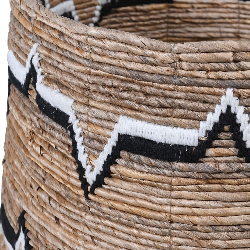 Gorgeous pair of baskets with graphic print on them