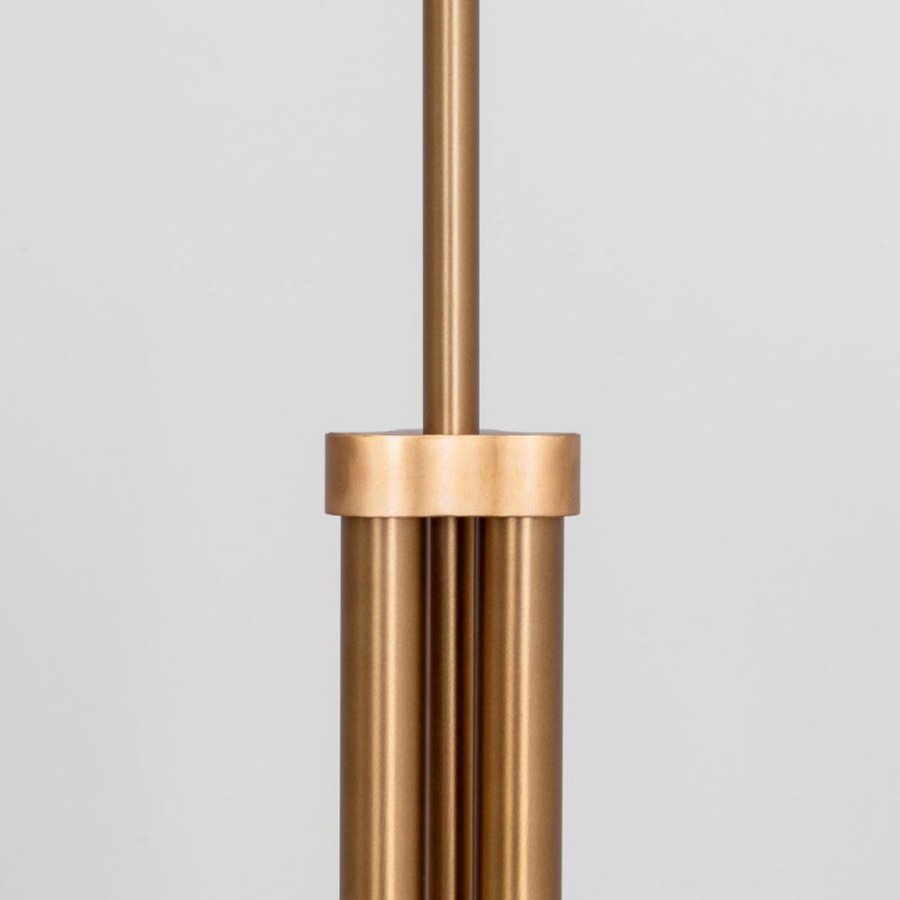 A luxurious natural brass ceiling pendant inspired by early century and industrial style 