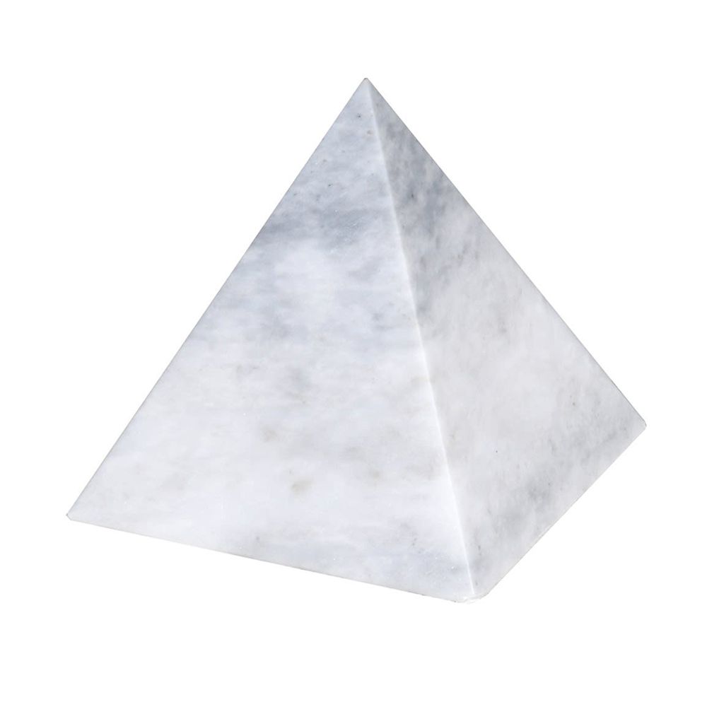 Small white marble obelisk 