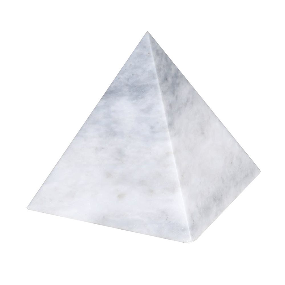 Small white marble obelisk 
