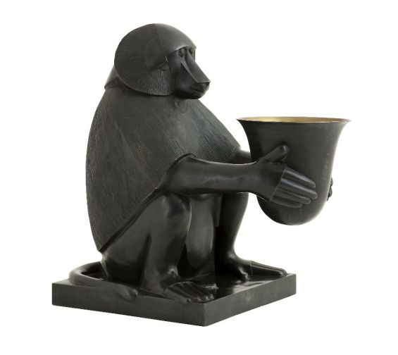 Art Deco Monkey Table Lamp