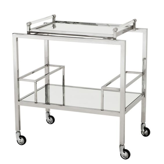 Eichholtz Majestic Drinks Trolley - Silver