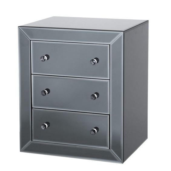 Brera Bedside Table - Black