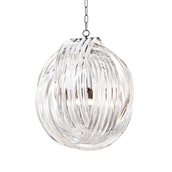 Eichholtz large, acrylic and nickel finished chandelier