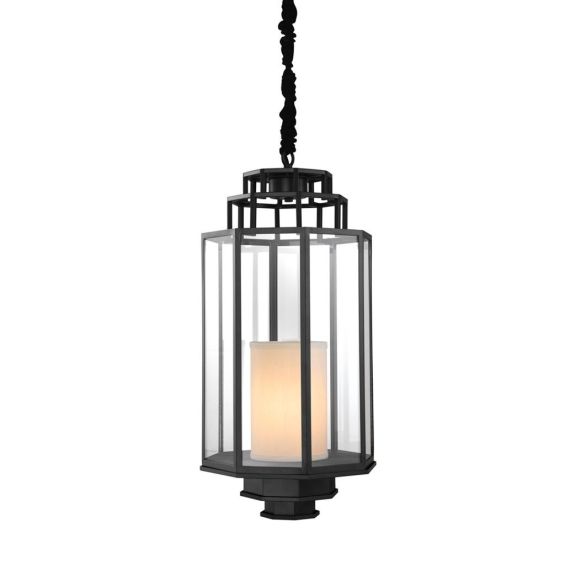 Black iron deals lantern chandelier