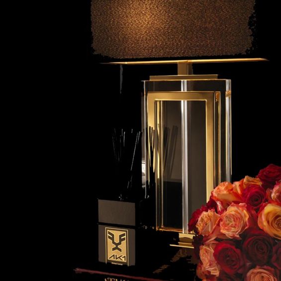 Eichholtz Arlington Table Lamp - Gold - Black Shade