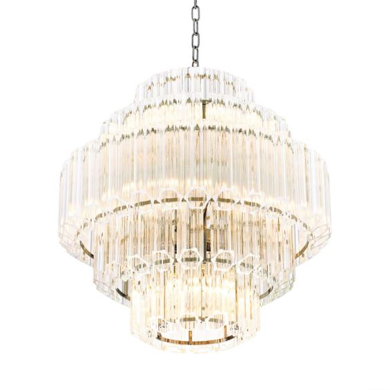 Eichholtz Vittoria Chandelier - Nickel - Small