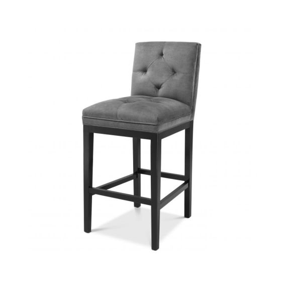 A luxurious granite grey bar stool by Eichholtz 
