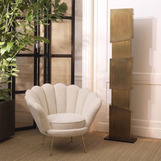 A luxurious rattan cane and pine folding dressing screen
