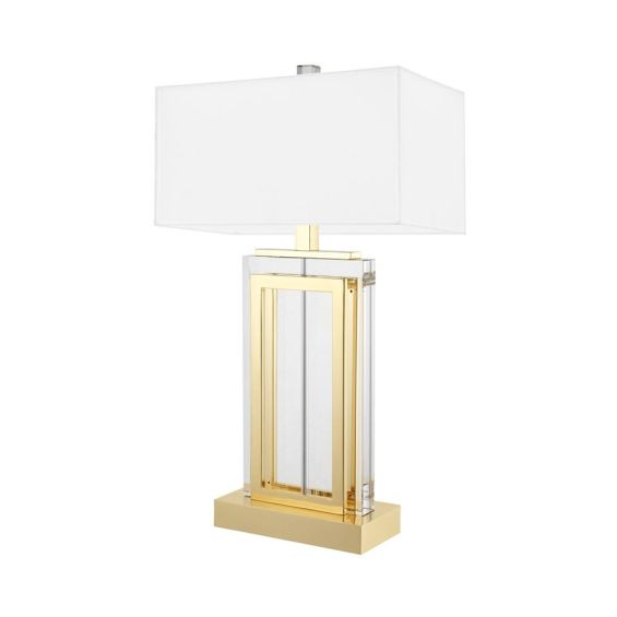 Eichholtz Arlington Table Lamp - Gold - White Shade