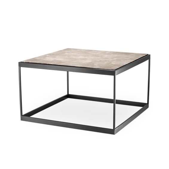 La Quinta Side Table - Beige Marble