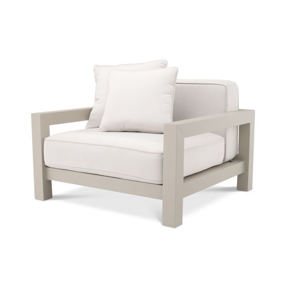 A fabulous sand and natural outdoor armchair 