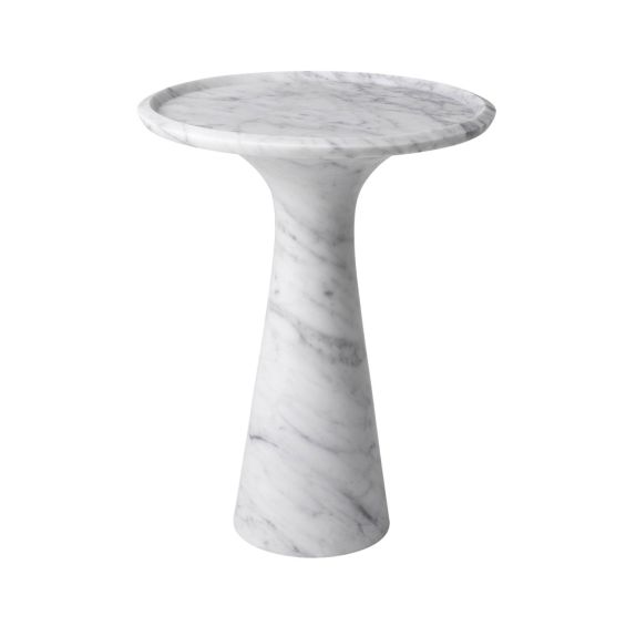 Pompano Side Table - Low - White