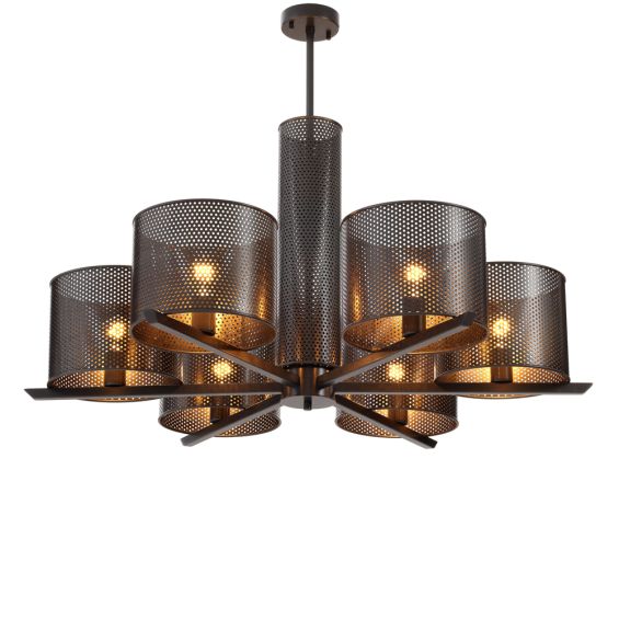 Contemporary bronze finish chandelier by Eichholtz