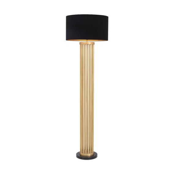 Condo Floor Lamp - Brass/Black