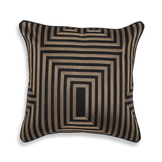 Luxury glamour Eichholtz black and gold cushion