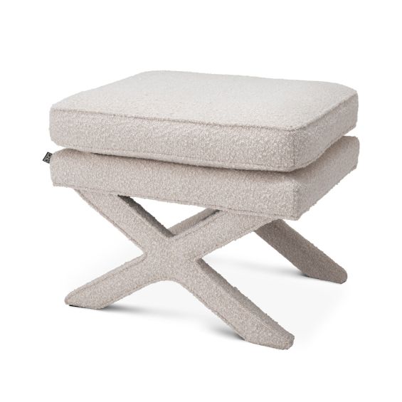 Eichholtz Cordoba Ottoman - Boucle Cream