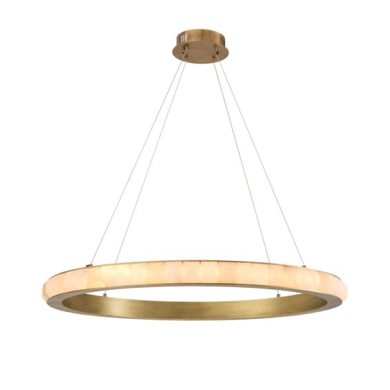 Halo style brass ceiling light