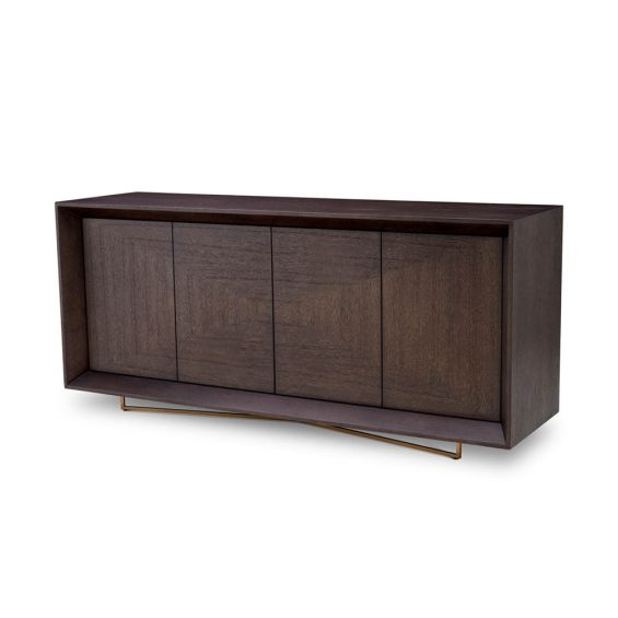 Large 4-drawer mocha dresser