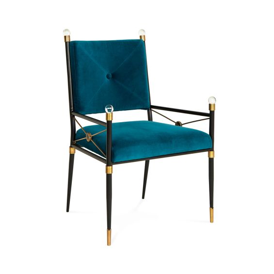 Jonathan Adler Rider Armchair – Rialto Peacock 