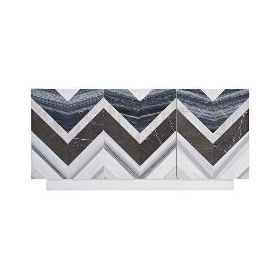 Chic chevron sideboard in multiple colours 