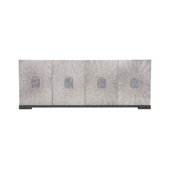 Gorgeous 4 door entertainment unit with petal details