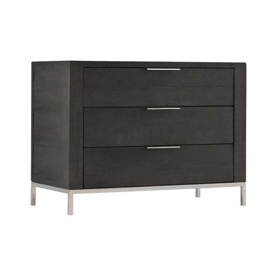 Dark, modern and simplistic bedside table