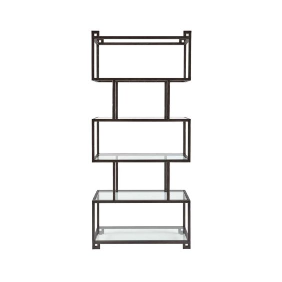 Art deco and industrial decor inspired display cabinet