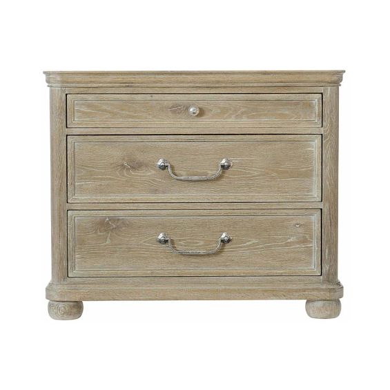 3-drawer sand finish bedside table