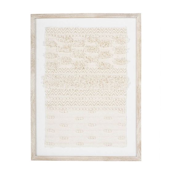 Isadora Framed Handmade Rug - Cream