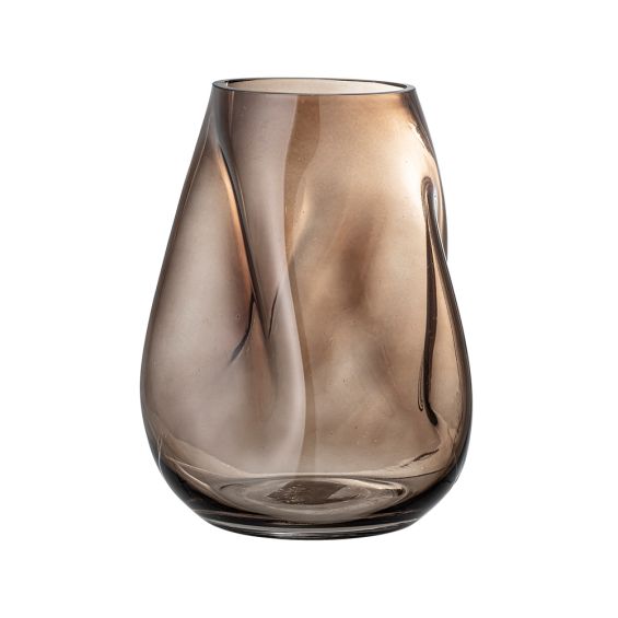 Luxury decorative brown glass vase