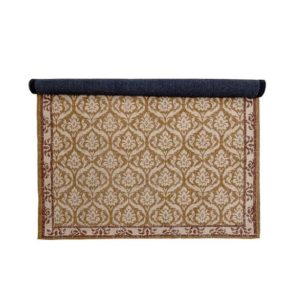 Elegant brown rug with gorgeous pattern