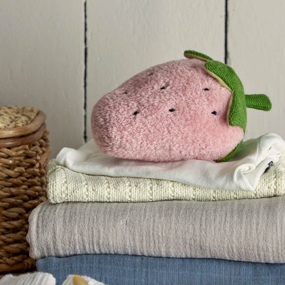 Adorable plush strawberry for children 