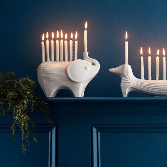 Gorgeous elephant candle holder holding 9 candles